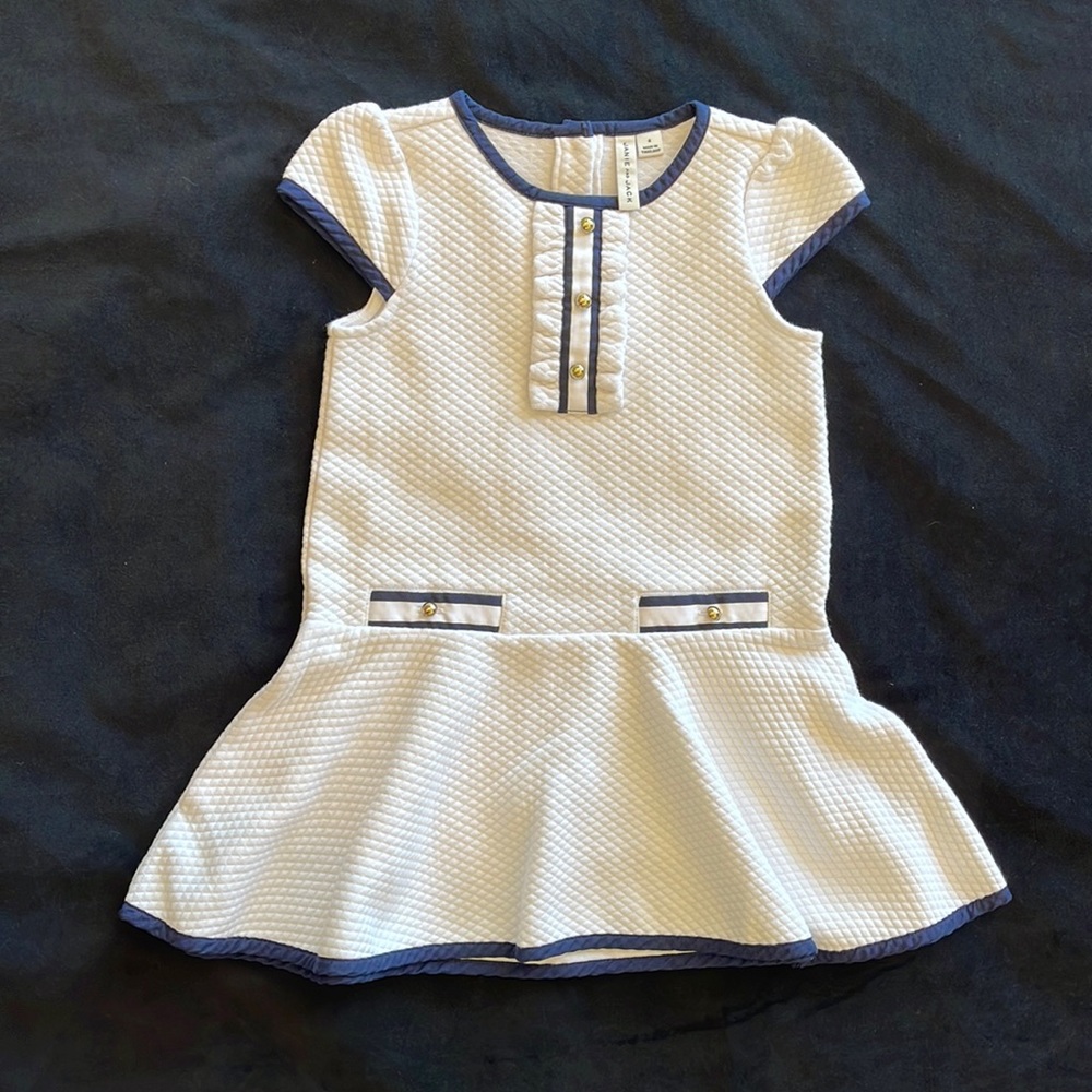 White Janie and Jack dress size 4